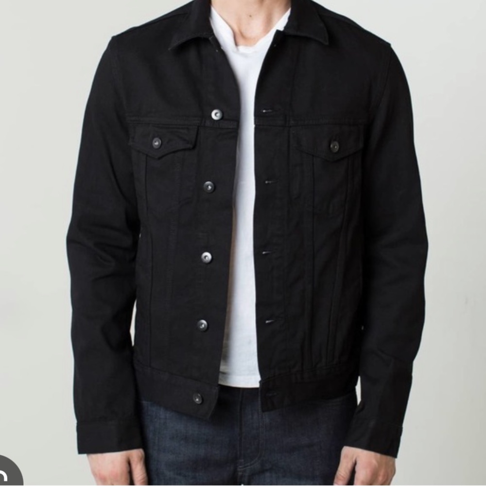 DSTLD LA Denim Jacket In Worn Charcoal Size S
